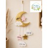 Suspension rose et or