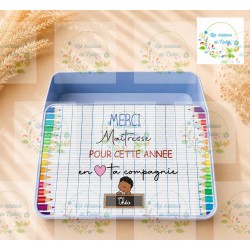 Boîte à biscuits personnalisée (exemple)